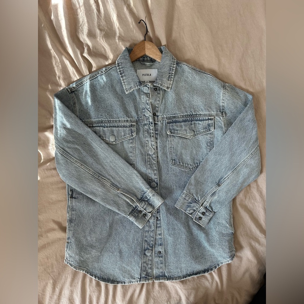 pistola Light Blue Denim Jean Jacket - Picture 6 of 13